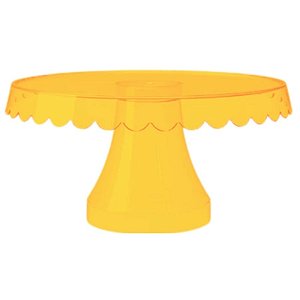 Boleira Laranja Cristal -  22x22cm - 1 unidade - Rizzo