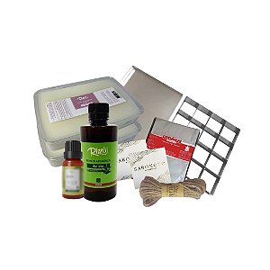 Kit Para Sabonete Em Barra Artesanal Iniciante Com Extrato De Aloe Vera E Óleo Essencial - 1 unidade - Rizzo