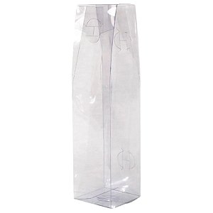 Caixa Garrafa - Transparente - 5,5x5,5x21,5cm - 20 unidades - Rizzo