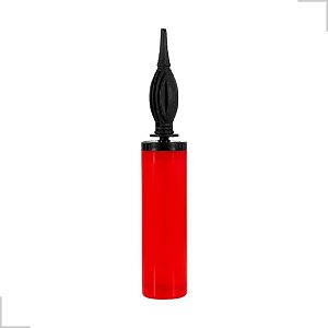 Inflador a Ar Bomba Manual para Balão - Vermelho - 1 unidade - Rizzo
