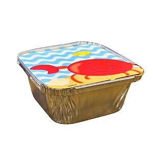 Marmitinha P - Fundo do Mar Carangueijo - 5,5x5,5x3cm - 10 unidades - Rizzo