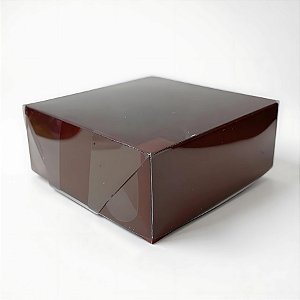 Caixa Pvc Lembrancinha N°4 Base Vinho - 8,5x8,5x3,5cm - 10 unidades - Assk - Rizzo