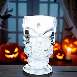 Jarra de Halloween - Caveira - Efeito Nacarado - 20,5x13cm - 1 unidade - Cromus - Rizzo