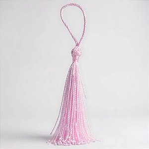 Tassel Decorativo Artesanal - Rosa Claro - 13cm - 12 unidades - Artlille - Rizzo