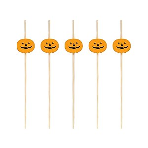 Pick Decorativo - Abóbora Halloween - 12cm - 20 unidades - Artlille - Rizzo