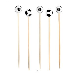 Pick Decorativo - Bola De Futebol - 12cm - 20 unidades - Artlille - Rizzo