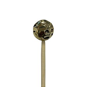 Palito Para Aromatizador - Bola Texturizada Dourada - 25cm - 1 unidade - Rizzo