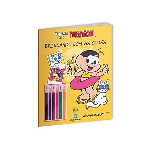 Livro para Colorir - Brincando com as Cores - Magali - Férias - Turma da Mônica - 1 unidade - Culturama  - Rizzo