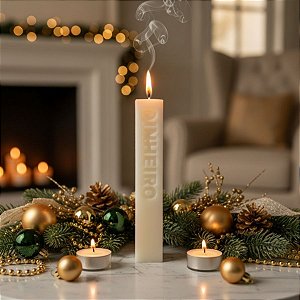 Vela Aromática Intenções - Dinheiro - Retangular - 15,5cm - 1 unidade - Rizzo