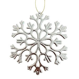 Enfeite Para Pendurar de Natal - Neve Ouro - 14x15cm - 1 unidade - Cromus - Rizzo
