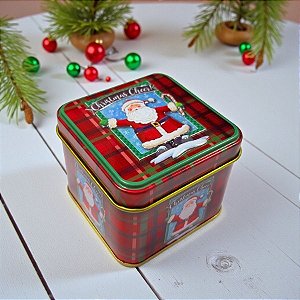 Lata de Metal de Natal - Christmas Cheer - 7,5x7x6cm - 1 unidade - Rizzo