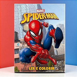 Livro para Colorir - Homem Aranha - Vingadores - 27x20cm - 1 unidade - Disney Original - Rizzo