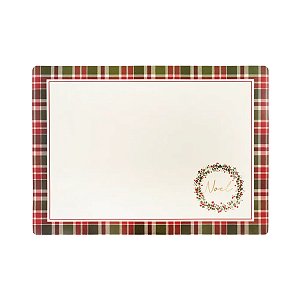 Jogo Americano de Natal - Noel Xadrez - 45x33cm - 1 unidade - Cromus - Rizzo