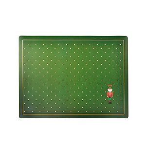 Jogo Americano de Natal - Soldado Chumbo com Poá - 45x33cm - 1 unidade - Cromus - Rizzo