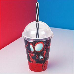 Copo Shake Miles Morales - Spidey e Seus Amigos - 280ml - 1 unidade - Disney Original - Rizzo