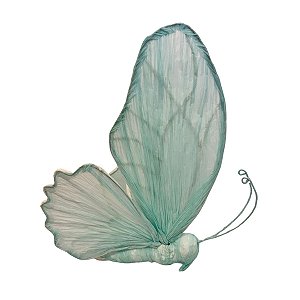 Enfeite Decorativo para Pendurar - Borboleta Turquesa - 30x23x6cm - 1 unidade - FlorArte - Rizzo