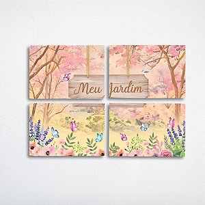 Painel Decorativo - Meu Jardim - 126x88cm - 1 unidade - Regina - Rizzo
