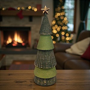 Enfeite Decorativo de Natal - Mini Pinheiro - 30.5x9.5cm - 1 unidade - Cromus - Rizzo