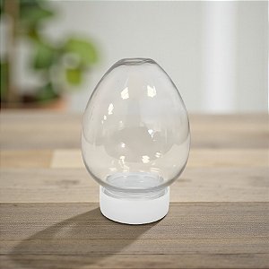 Mini Baleiro Ovo com Tampa Branca - 7,5x5cm - 10 unidades - Rizzo