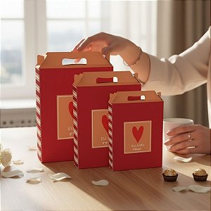 Caixa Maleta Retangular Vertical - Season Love - 10 unidades - Cromus - Rizzo