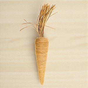 Enfeite Decorativo Páscoa - Cenoura Juta Bege - 75cm - 1 unidade - Cromus - Rizzo