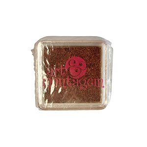 Almofada Para Carimbo em Plástico e Espuma - Carimbeira Bronze Metálico - 3x3cm - Cod.INK003-3 - 1 unidade - Rizzo