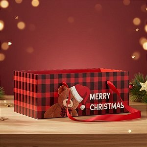 Cachepot Com Alça de Cetim - Teddy Noel - 9,5x21,5x30cm - 1 unidade - Rizzo