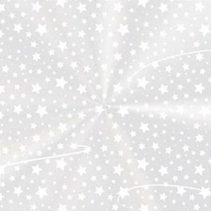 Saco Transparente para Panetone - 25x35cm - Estrelinha Branca - 50 unidades - Rizzo