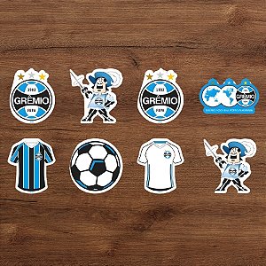 Pick Decorativo para Doces - Grêmio - 12x5,5cm - 8 unidades - Regina - Rizzo