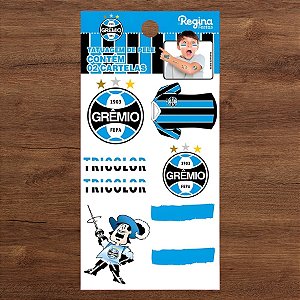 Tatuagem Temporária Para Pele - Grêmio - 14 unidades - Regina - Rizzo