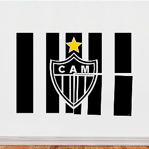 Painel Decorativo 4 Lâminas - Atlético Mineiro - 124x86cm - 1 unidade - Regina - Rizzo