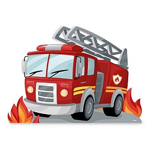 Decoração de Chão - Festa Bombeiros - 64,5x47,5cm - 1 unidade - Regina - Rizzo
