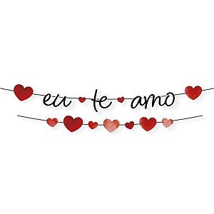 Faixa Decorativa "Eu Te Amo" - Amore - 1 unidade - Regina - Rizzo