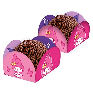 Porta Forminha - My Melody e Kuromi - 3,5x3,5cm - 40 unidades - FestColor - Rizzo