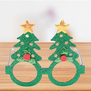 Óculos Decorativo de Natal - Pinheiro de Natal - 12x14x15cm - 1 unidade - Cromus - Rizzo