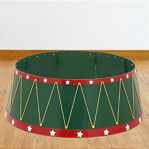 Saia de Árvore Rígida - Decorada Verde, Branca e Amarelo - 65cm - 1 unidade - Cromus - Rizzo