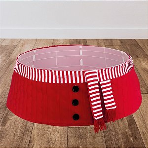 Saia de Árvore Rígida - Cachecol Branco, Vermelho e Preto - 90cm - 1 unidade - Cromus - Rizzo