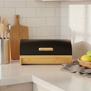Porta Pão de Bambu Panera - 35x25x15,5cm - 1 unidade - Rizzo