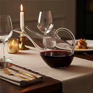 Decanter Purus de Vidro - 2L - 33x18x14,6cm - 1 unidade - Rizzo