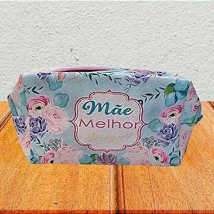 Nécessaire Minha Mãe é uma Rainha - Azul - 17,5x9,5x7cm - 1 unidade - Rizzo