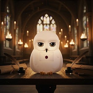 Luminária Coruja Edwiges - Harry Potter - 24,5cm - 1 unidade - Rizzo