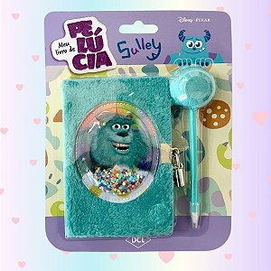 Meu Livro de Pelúcia Com Cadeado - Sulley - Monstros S.A - 10x15cm - 1 unidade - Disney Original - Rizzo