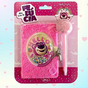 Meu Livro de Pelúcia Com Cadeado - Lotso - Toy Story - 10x15cm - 1 unidade - Disney Original - Rizzo