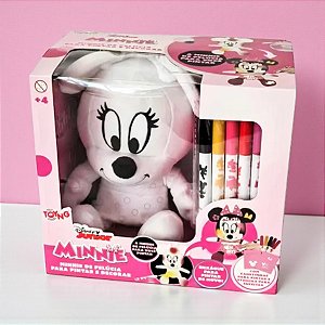 Pelúcia Minnie Mouse para Pintar e Decorar - 15cm - 1 unidade - Disney Original - Rizzo