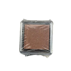 Almofada Para Carimbo em Plástico e Espuma - Carimbeira Marrom Queimado - 3,5x3,5cm - 1 unidade - Rizzo