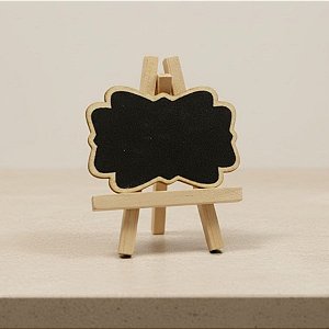 Mini Lousa Decorativa em MDF - Cru - 9x7cm - 1 unidade - Artlille - Rizzo