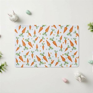 Jogo Americano Retangular de Páscoa - Cenourinhas - 28x43cm - 1 unidade - Rizzo