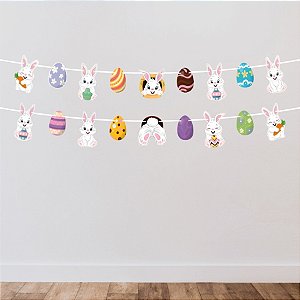 Faixa Decorativa de Páscoa - Personagens - 82x16,5cm - 1 unidade - Regina - Rizzo