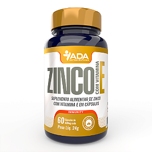 Zinco COM Vitamina E 60 Cápsulas 250mg