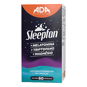 Sleepfan - Melatonina + Triptofano - 60 Cápsulas 650mg